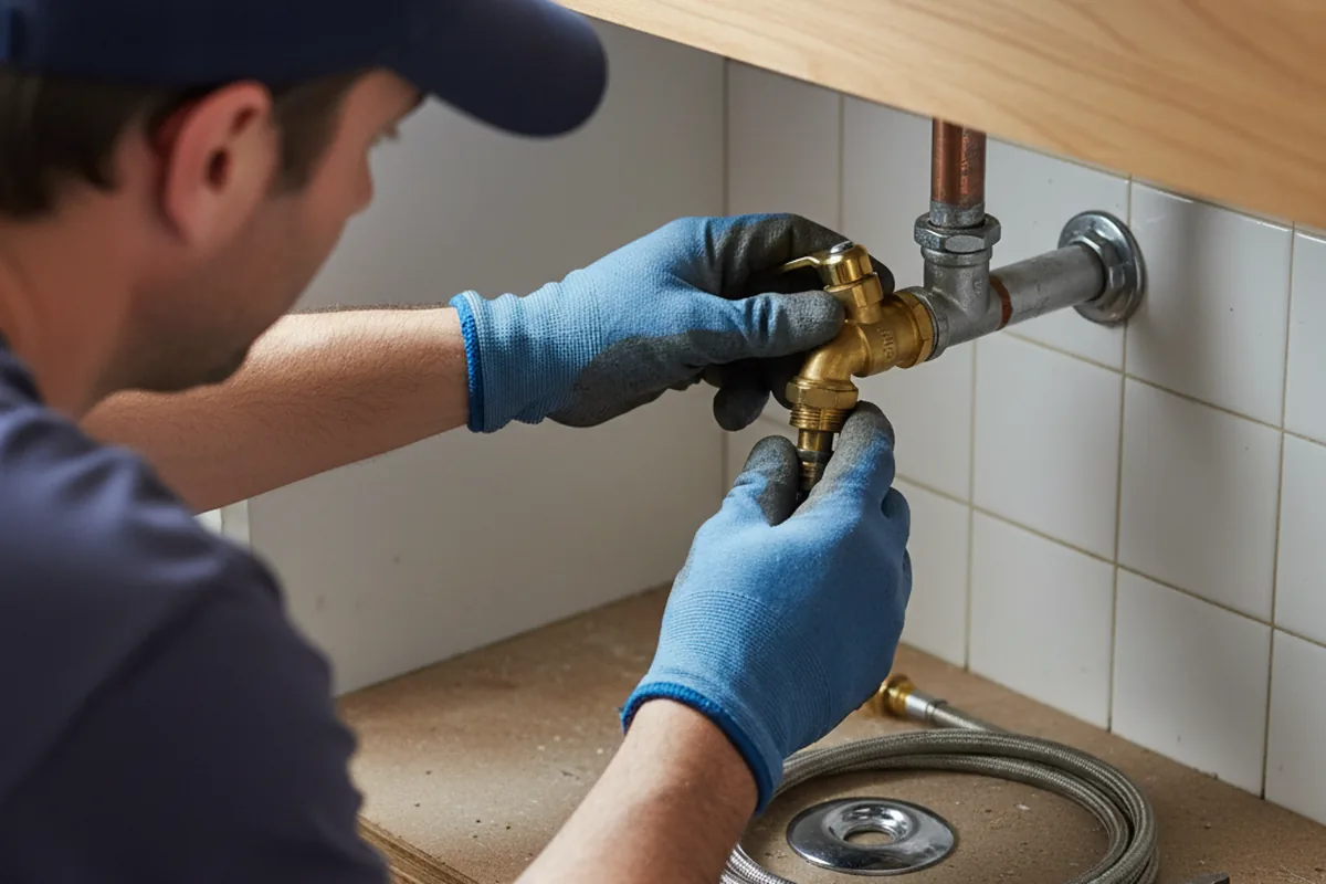 Shutoff valve and fitting work during Faucet and Fixture Repair in Grant Park